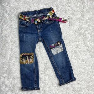 Girls Wonder Woman 2t jeans customized